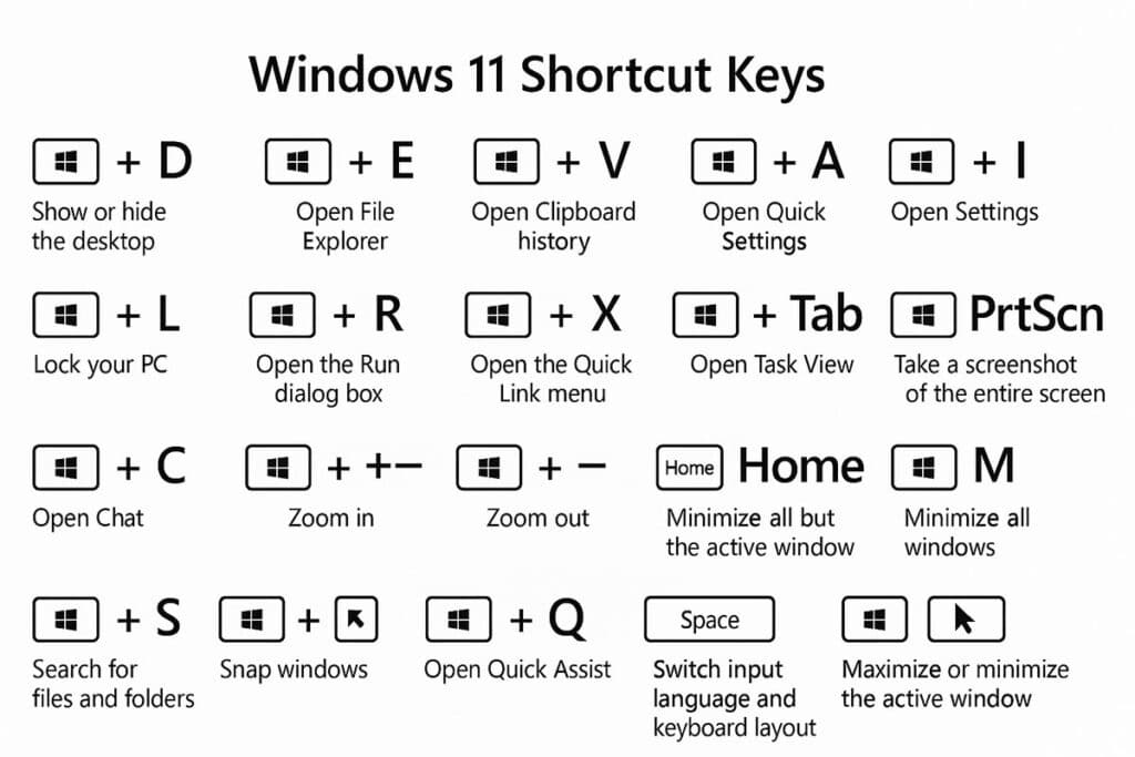 คีย์ลัด Windows 11 ที่คุณต้องรู้ ใช้งานไวขึ้นหลายเท่า
