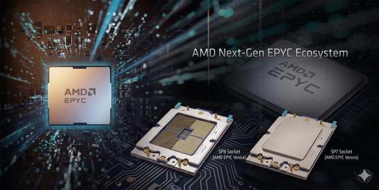 AMD เปิดตัวซ็อกเก็ต SP7 และ SP8 รองรับ EPYC Venice ชิป Zen 6 รุ่นใหม่