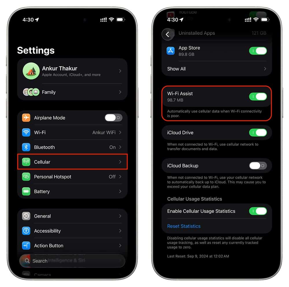 Wi-Fi Assist อาจทำแบต iPhone ลดไว ผู้ใช้ปิดได้ง่ายไม่กี่ขั้นตอน